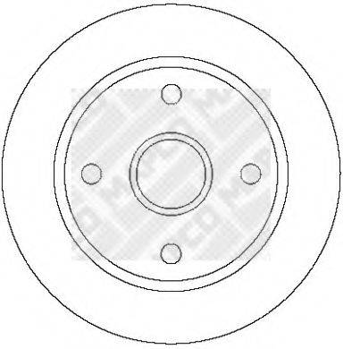 MAPCO 25032 Тормозной диск