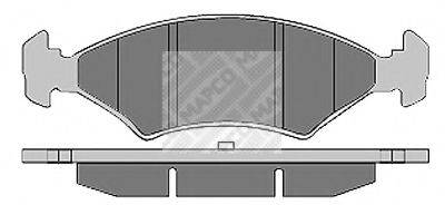 MAPCO 61592 Комплект тормозных колодок, дисковый тормоз