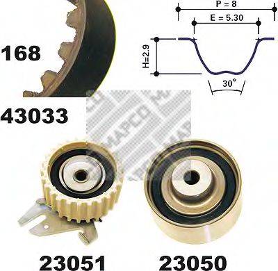 MAPCO 23033 Комплект ремня ГРМ