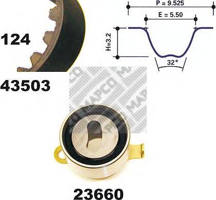 MAPCO 23503 Комплект ремня ГРМ