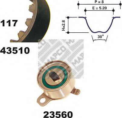 MAPCO 23510 Комплект ремня ГРМ