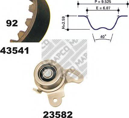 MAPCO 23541 Комплект ремня ГРМ