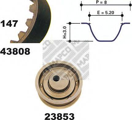 MAPCO 23808 Комплект ремня ГРМ
