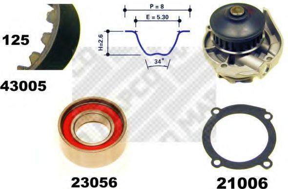 MAPCO 41005 Водяной насос + комплект зубчатого ремня