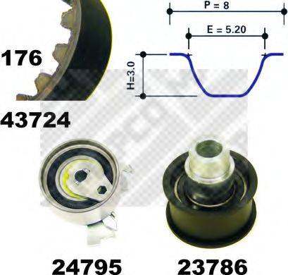 MAPCO 23724 Комплект ремня ГРМ