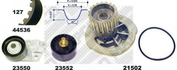 MAPCO 415361 Водяной насос + комплект зубчатого ремня