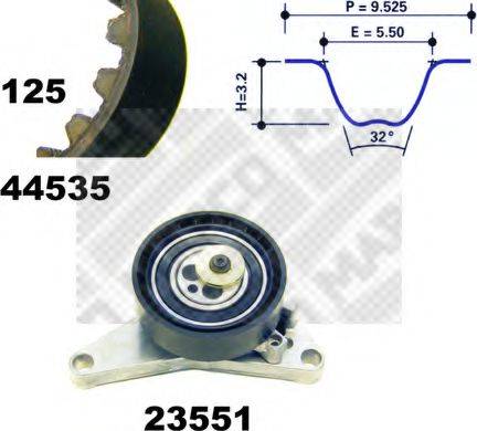 MAPCO 73535 Комплект ремня ГРМ