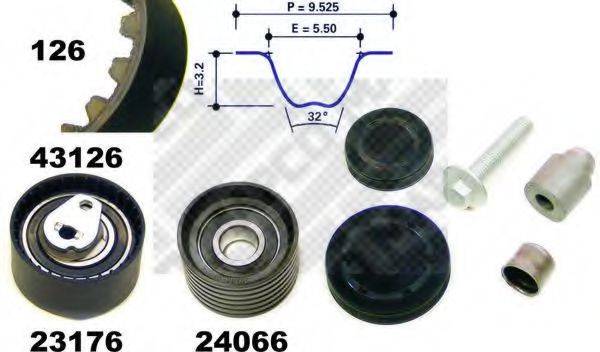 MAPCO 23136 Комплект ремня ГРМ