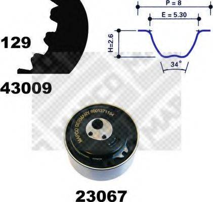 MAPCO 23009 Комплект ремня ГРМ