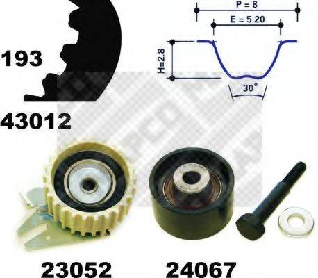 MAPCO 23012 Комплект ремня ГРМ