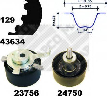 MAPCO 23603 Комплект ремня ГРМ