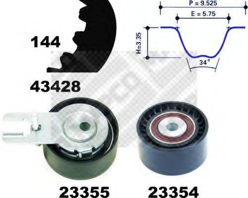 MAPCO 23400 Комплект ремня ГРМ