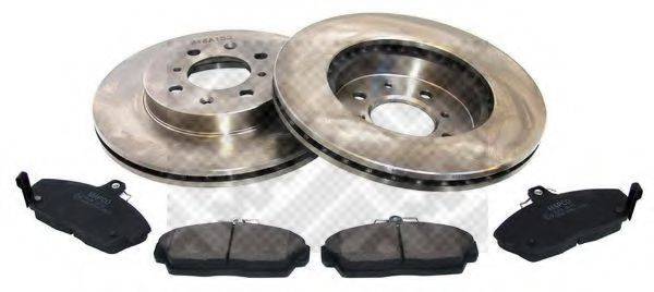 MAPCO 47601 Комплект тормозов, дисковый тормозной механизм