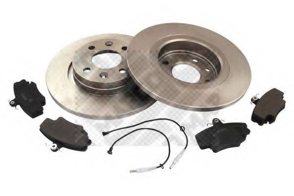 MAPCO 47164 Комплект тормозов, дисковый тормозной механизм