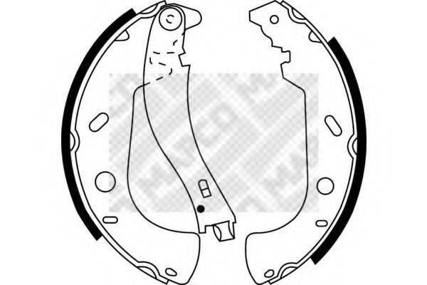 MAPCO 8031 Комплект тормозных колодок