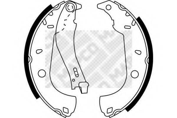 MAPCO 8139 Комплект тормозных колодок
