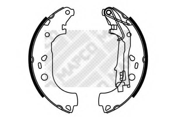 MAPCO 8140 Комплект тормозных колодок
