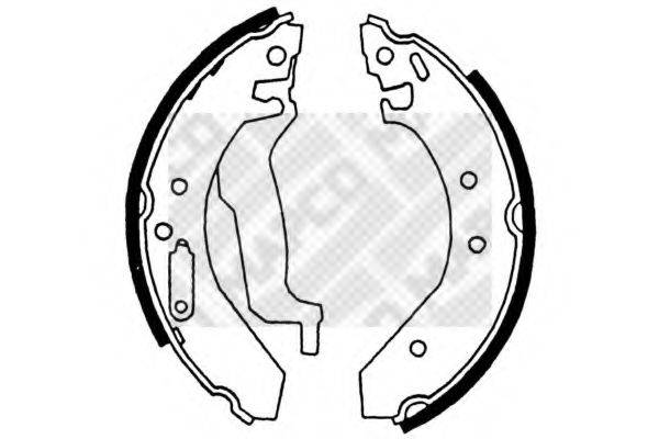 MAPCO 8511 Комплект тормозных колодок