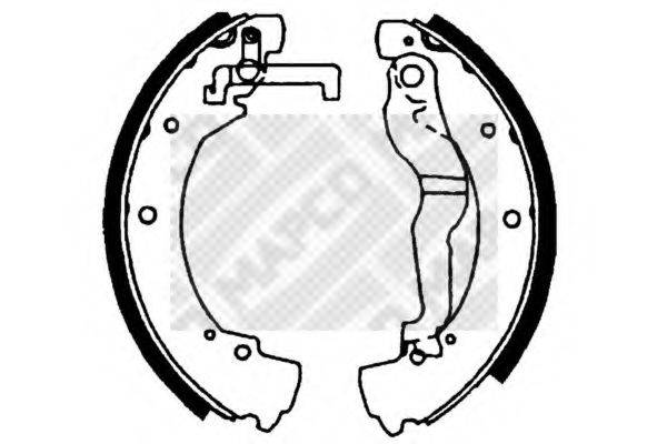MAPCO 8831 Комплект тормозных колодок