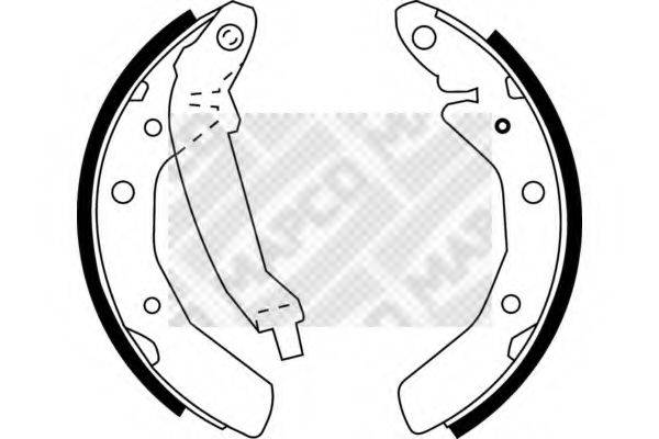 MAPCO 8848 Комплект тормозных колодок