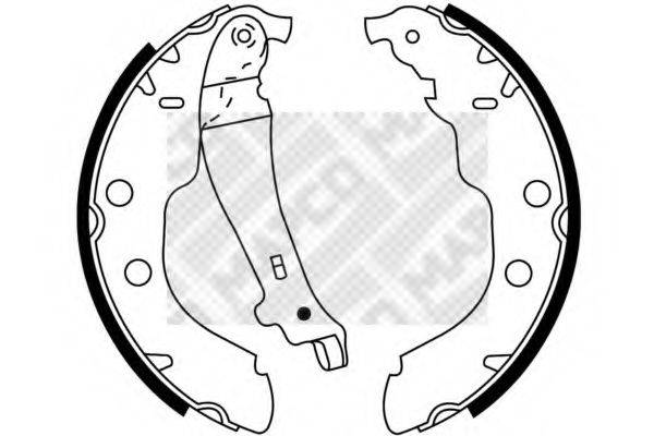 MAPCO 8860 Комплект тормозных колодок
