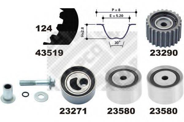 MAPCO 23521 Комплект ремня ГРМ