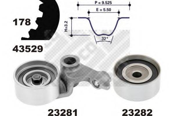 MAPCO 23529 Комплект ремня ГРМ