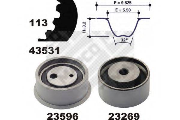 MAPCO 23531 Комплект ремня ГРМ