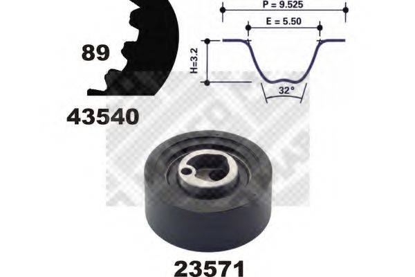 MAPCO 23540 Комплект ремня ГРМ