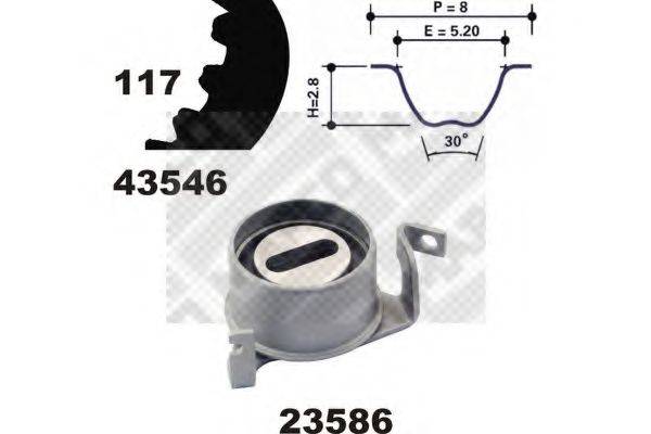 MAPCO 23546 Комплект ремня ГРМ