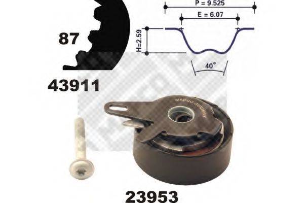 MAPCO 23911 Комплект ремня ГРМ