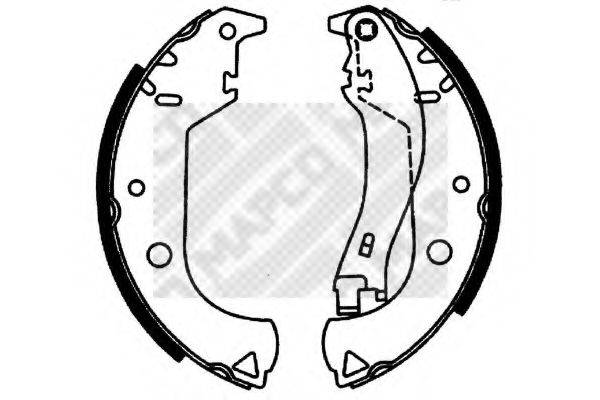 MAPCO 8034 Комплект тормозных колодок
