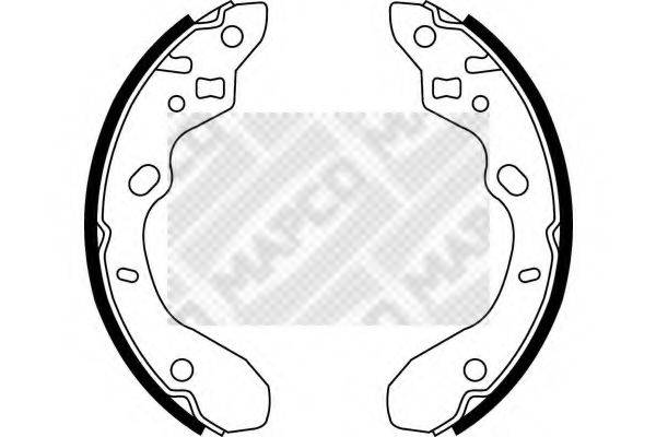 MAPCO 8559 Комплект тормозных колодок