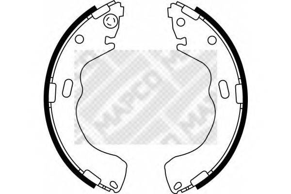 MAPCO 8560 Комплект тормозных колодок