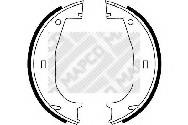 MAPCO 8866 Комплект тормозных колодок