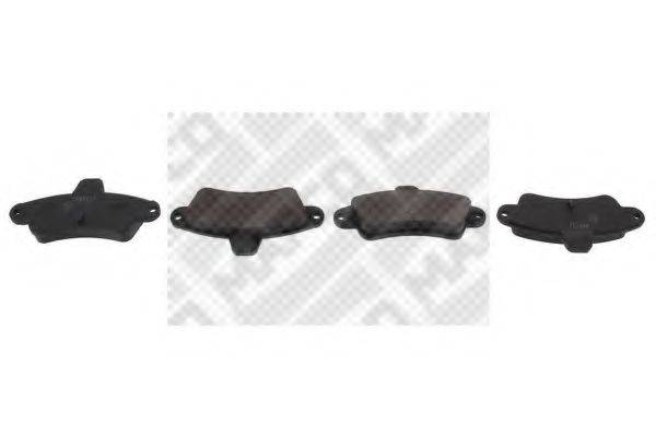 MAPCO 6370 Комплект тормозных колодок, дисковый тормоз