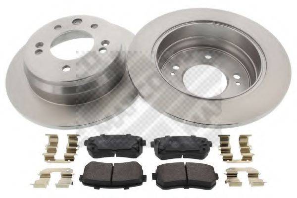 MAPCO 47609 Комплект тормозов, дисковый тормозной механизм