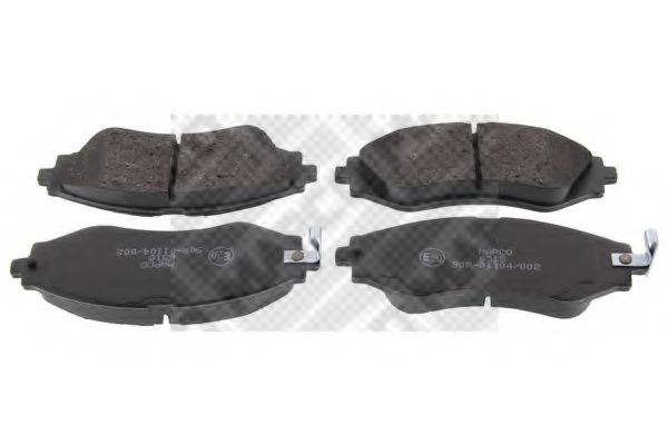 MAPCO 6518 Комплект тормозных колодок, дисковый тормоз