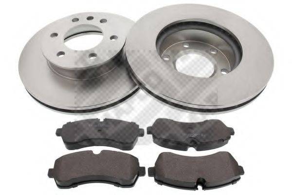 MAPCO 47917 Комплект тормозов, дисковый тормозной механизм