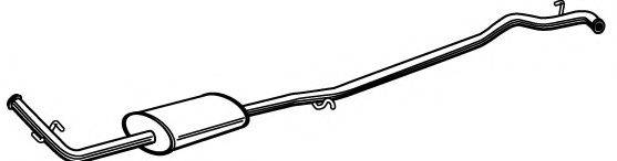 FONOS 611454 Средний глушитель выхлопных газов