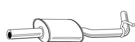 FONOS 611916 Средний глушитель выхлопных газов