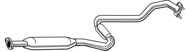 FONOS 614407 Средний глушитель выхлопных газов