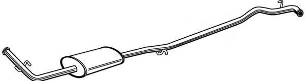 FONOS 611519 Средний глушитель выхлопных газов