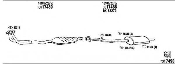 FONOS BW31610 Система выпуска ОГ