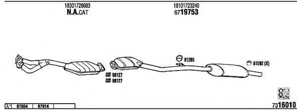 FONOS BW31807 Система выпуска ОГ