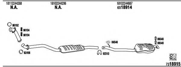 FONOS BW32508B Система выпуска ОГ