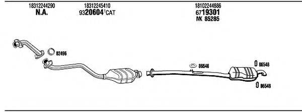 FONOS BW32527A Система выпуска ОГ