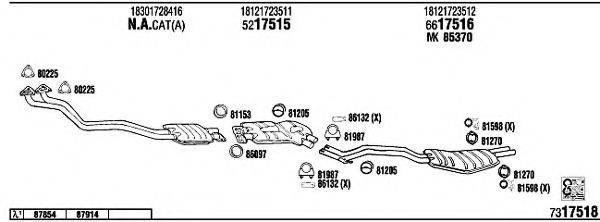 FONOS BW52511A Система выпуска ОГ