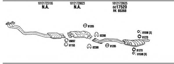 FONOS BW52512B Система выпуска ОГ