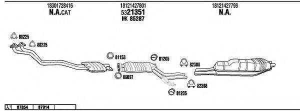 FONOS BW52536 Система выпуска ОГ